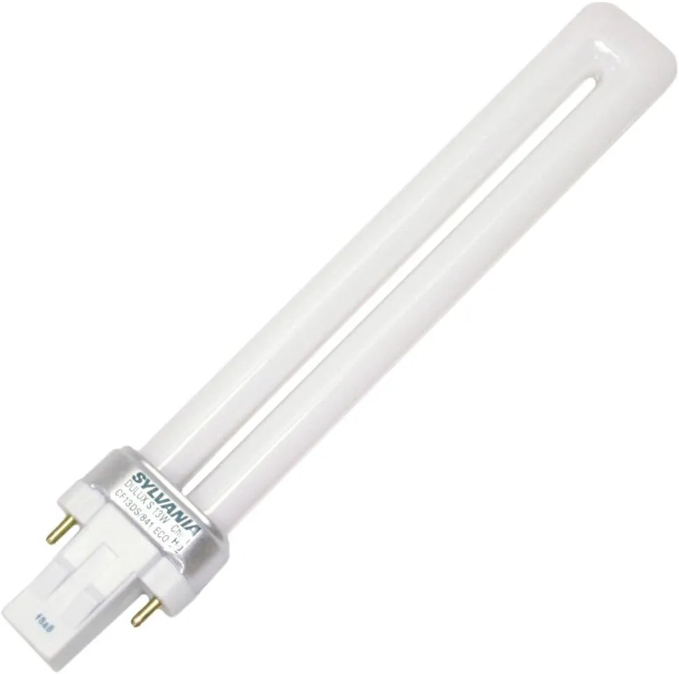 (10 Pack) Sylvania 21137 CF13DS/835/ECO 13-Watt 3500K 2-Pin Single Tube Compact Fluorescent Lamp10