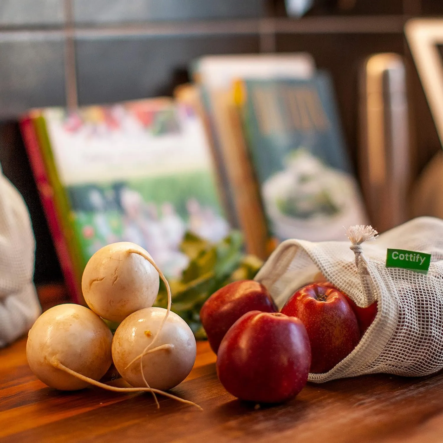 12 1 Reusable Produce Bags Grocery Washable, Organic Cotton Mesh Produce Bags, Double-Stitched & Tare Weigh, Mesh bags for vegetables, Cotton Produce Bags Reusable Washable, Produce bag 4xS, 4xM, 4xL