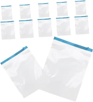 12 Pack Roll up Vacuum Bags for Travel Space Saver Suitcase Bags Storage Pouches for Clothes