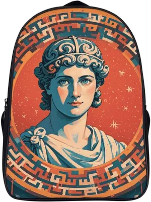 16 Inch Backpack Stamped with Ancient Rome Laptop Backpack Lightweight Full Print Travel Bag Casual Daypack for Women Men