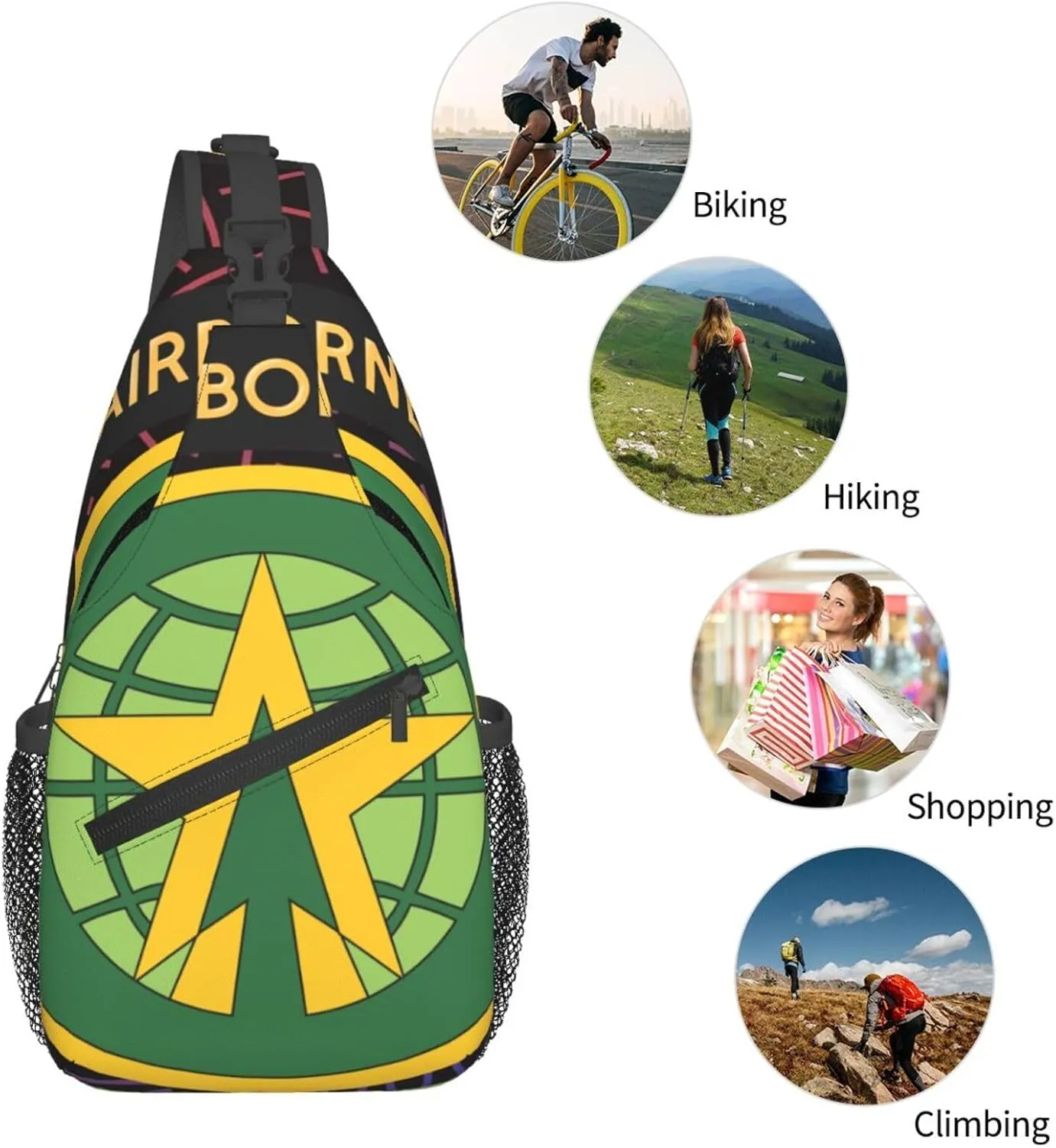 16th Military Police Small Crossbody Backpack Sling Bag For Men Women Mini One Shoulder Chest Bags Gym Sport Travel Hiking Daypack