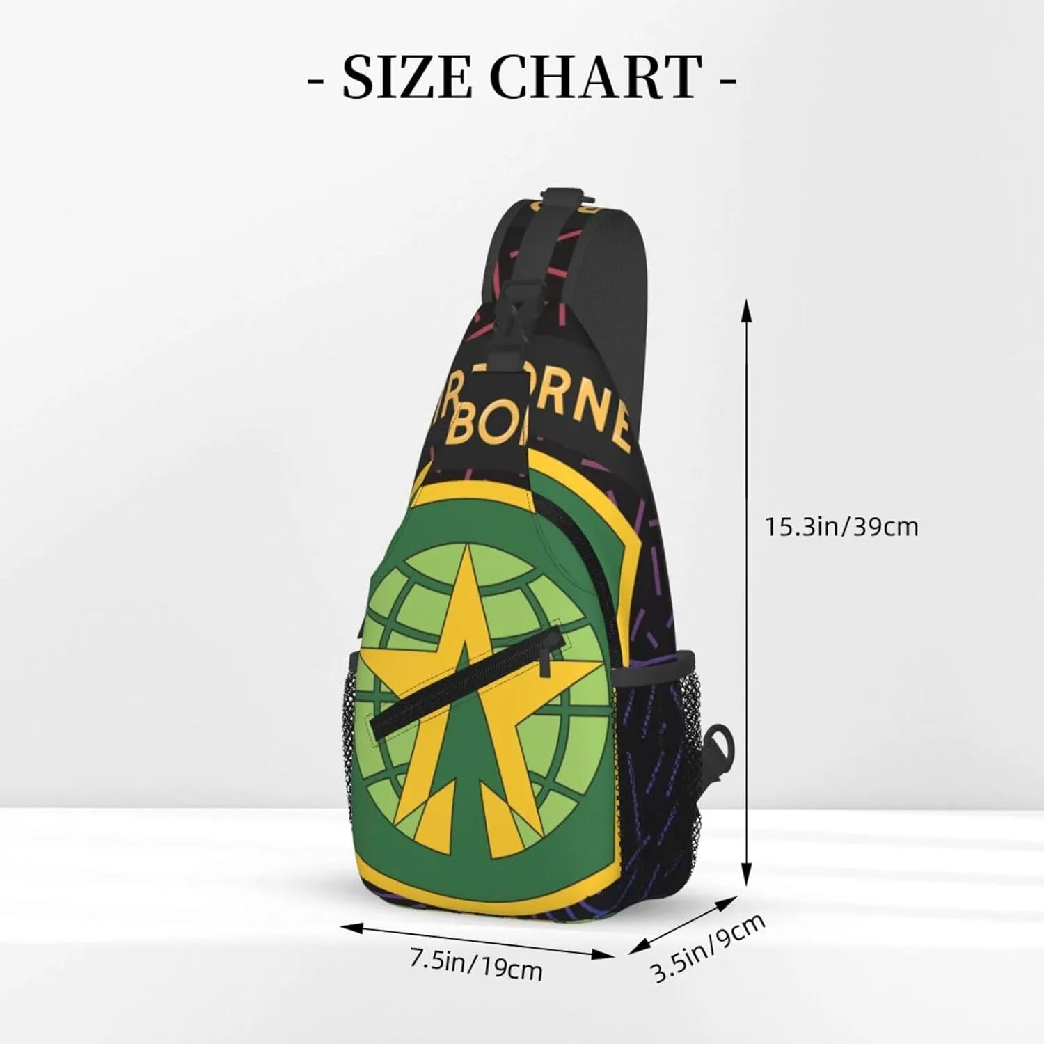16th Military Police Small Crossbody Backpack Sling Bag For Men Women Mini One Shoulder Chest Bags Gym Sport Travel Hiking Daypack