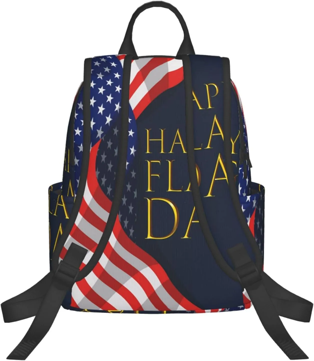 1766 American Independence Day American Flag Casual Backpacks Laptop Backpack Outdoor Travel Rucksack Sport Carry-On Daypack Lightweight Bag with Multi-Pockets