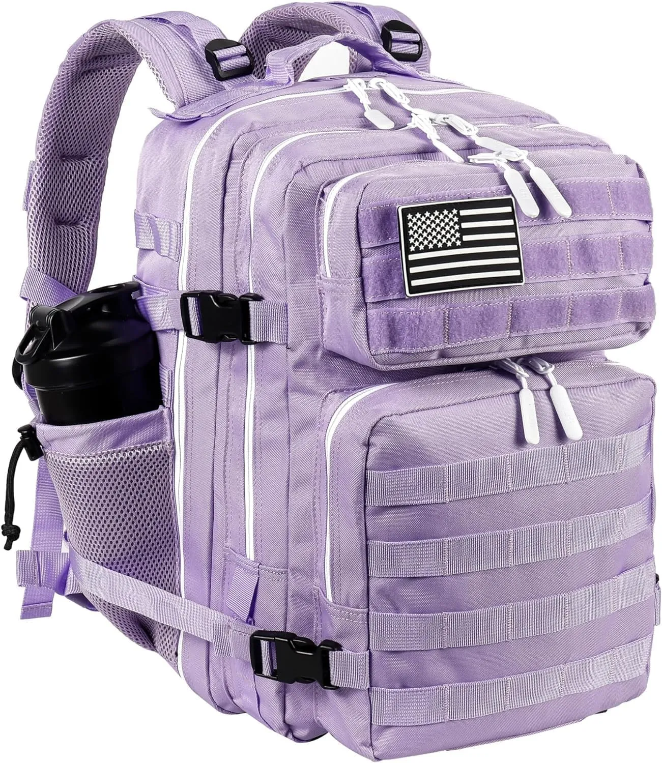 25L Small Tactical Hiking Backpack for Women Training Gym Fitness Bag Outdoor Camping Backpacks Travel Waterproof (Purple)