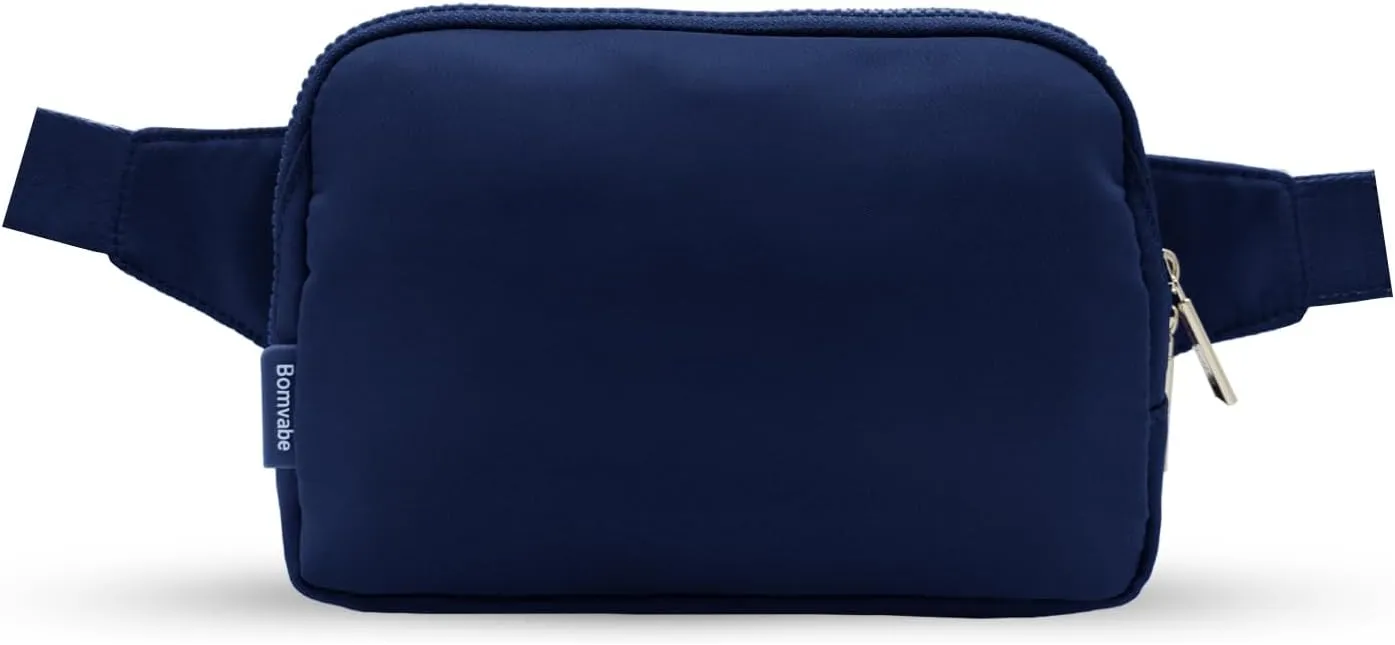 2L Fanny Pack for Women Men, Large Everywhere Belt Bag with Adjustable Strap 55", Crossbody Bag Water-resistant for Travel Sports Running Hiking, Fashion Waist Bag Dark Blue