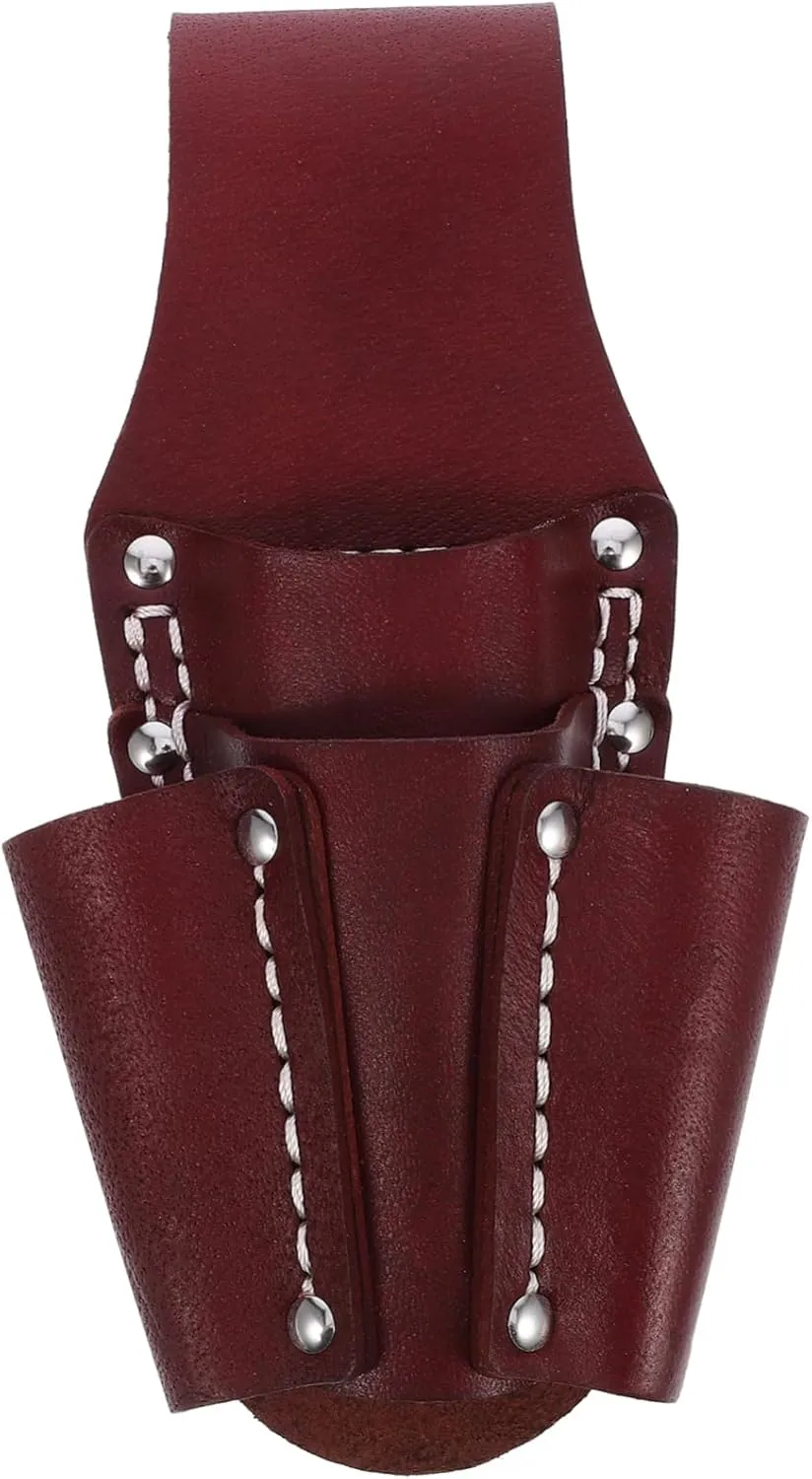 2pcs Cowhide Storage Pouch Portable Waist Bag Tool Storage Bag Repairing Tool Bag Waist Pouch