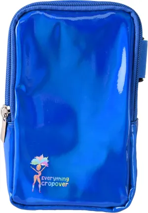 3-IN-1 Thigh Bag Fanny Pack Crossbody Bag | Carnival Leg Harness for Women | Holographic Waist Bag | Rave Leg Pack with Buckles | Blue