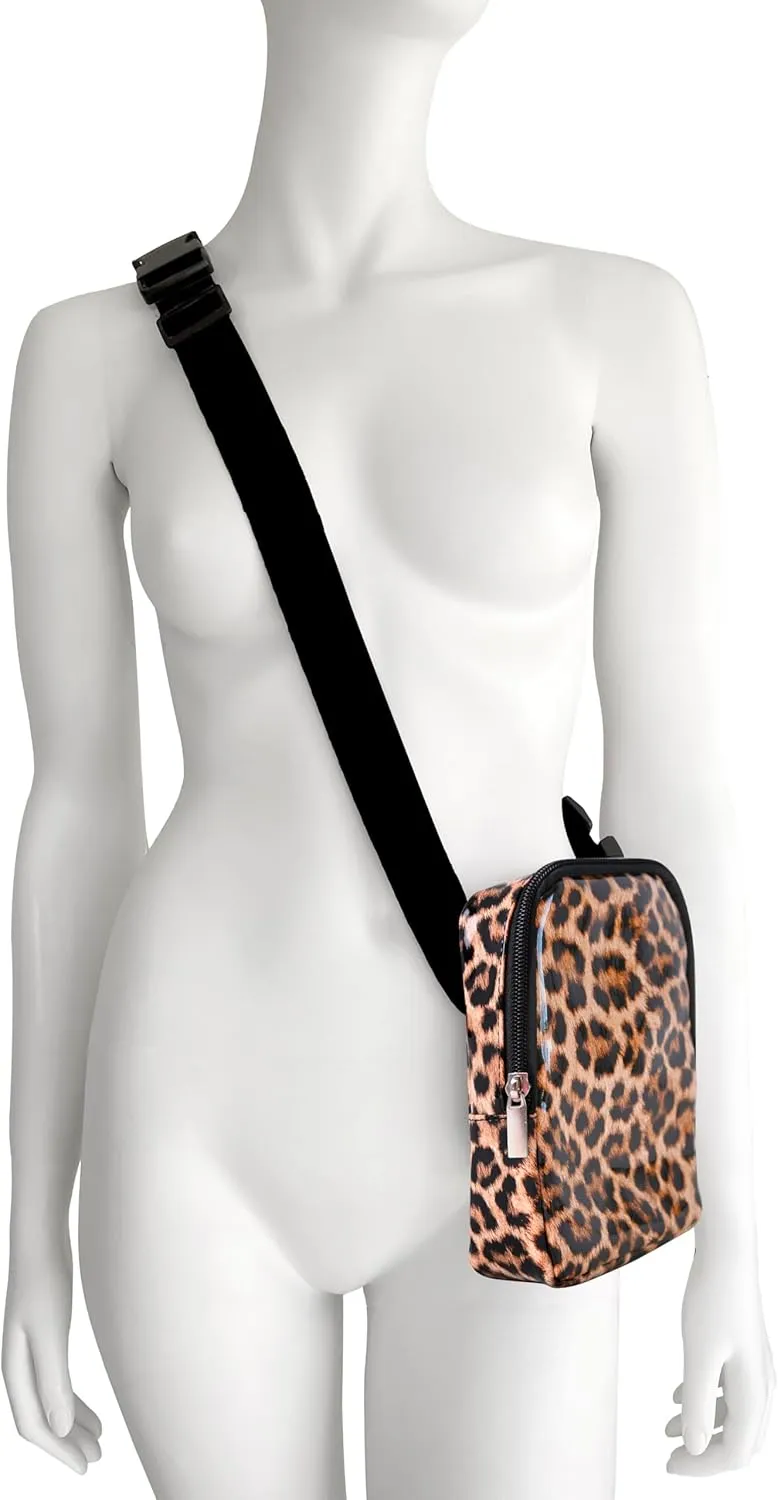 3-IN-1 Thigh Bag Fanny Pack Crossbody Bag | Carnival Leg Harness for Women | Waist Bag | Rave Leg Pack with Buckles | Leopard Print