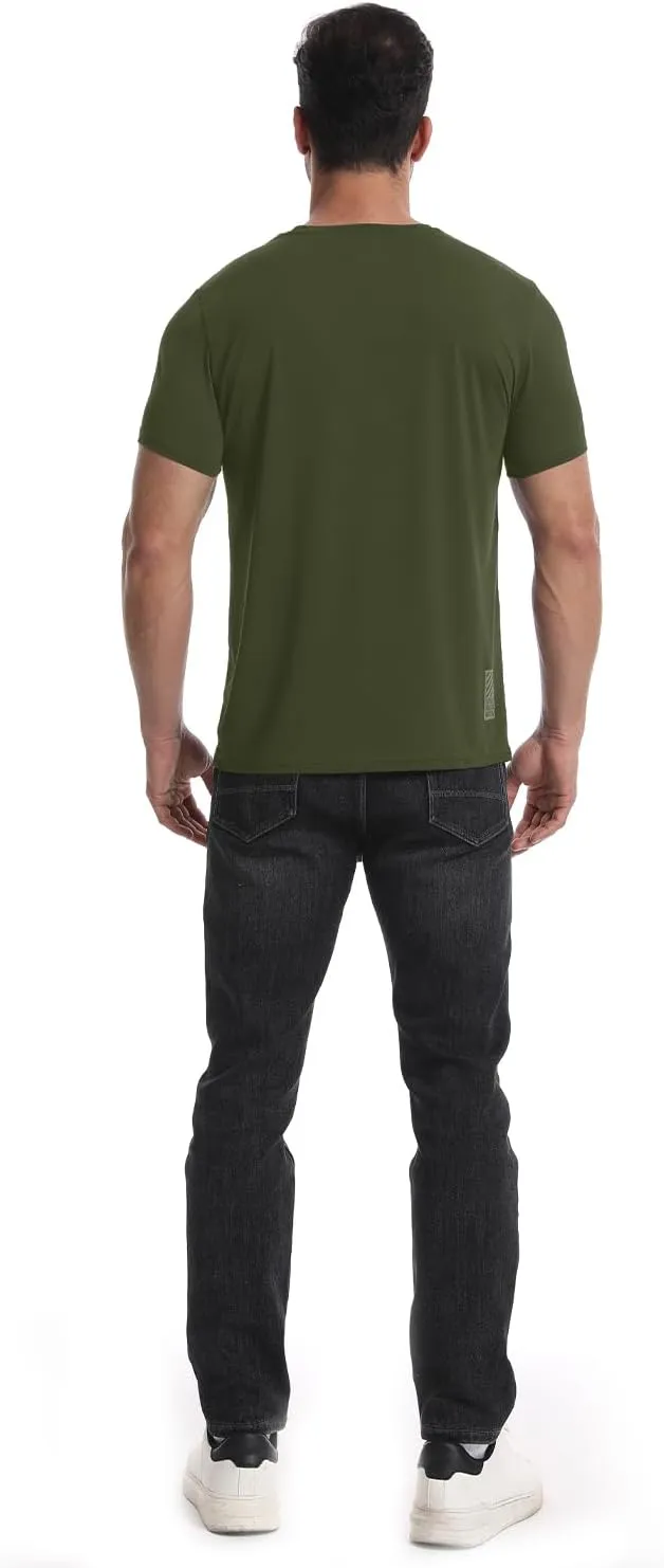 3 or 5 Pack Workout Shirts for Men Quick Dry Running T-Shirt Short Sleeves Moisture Wicking Crew Neck Tee Athletic Casual Top