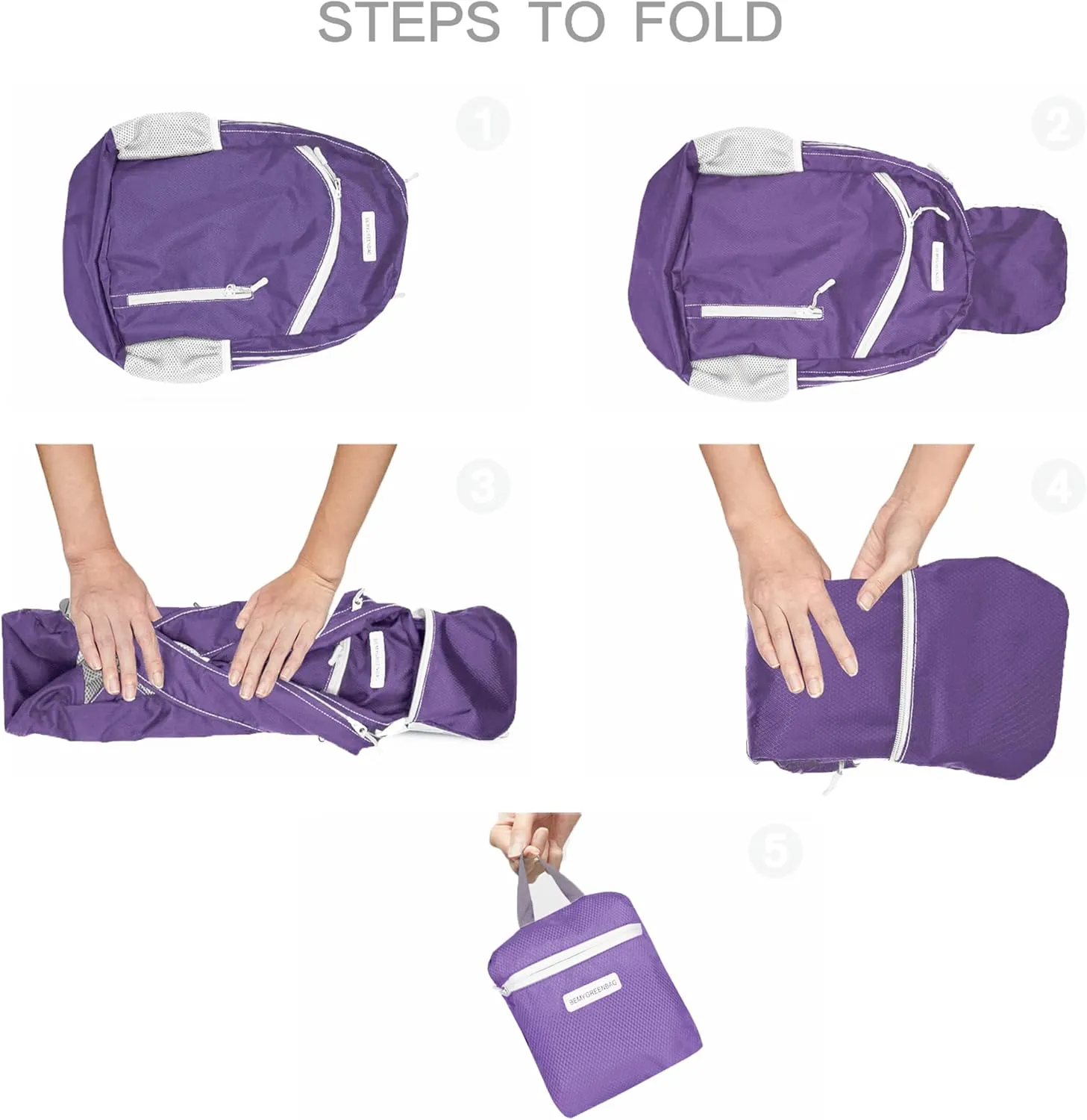 35L Foldable Waterproof Backpack For Outdoor Sports Travel Inside Wet Clothes Compartment Packable For Multiple