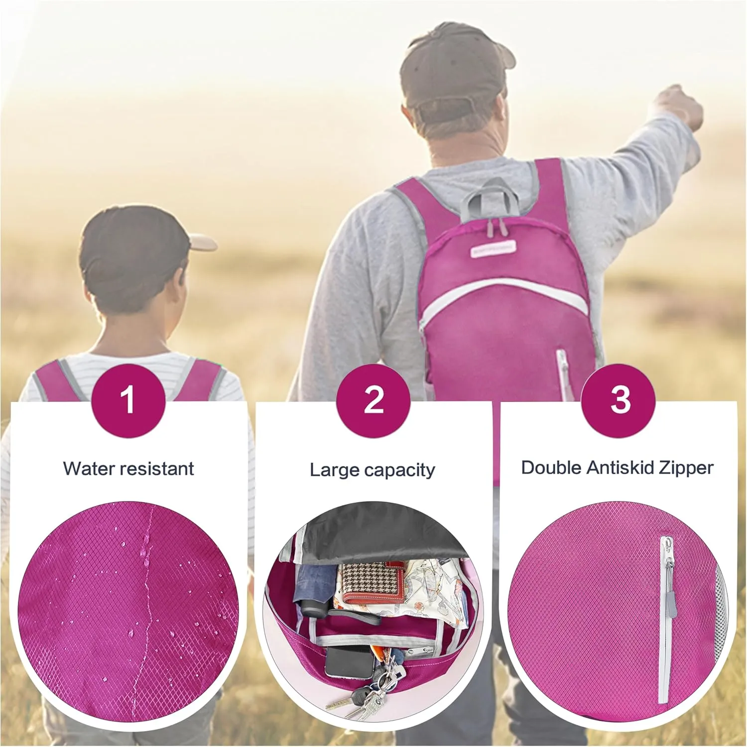35L Foldable Waterproof Backpack For Outdoor Sports Travel Inside Wet Clothes Compartment Packable For Multiple