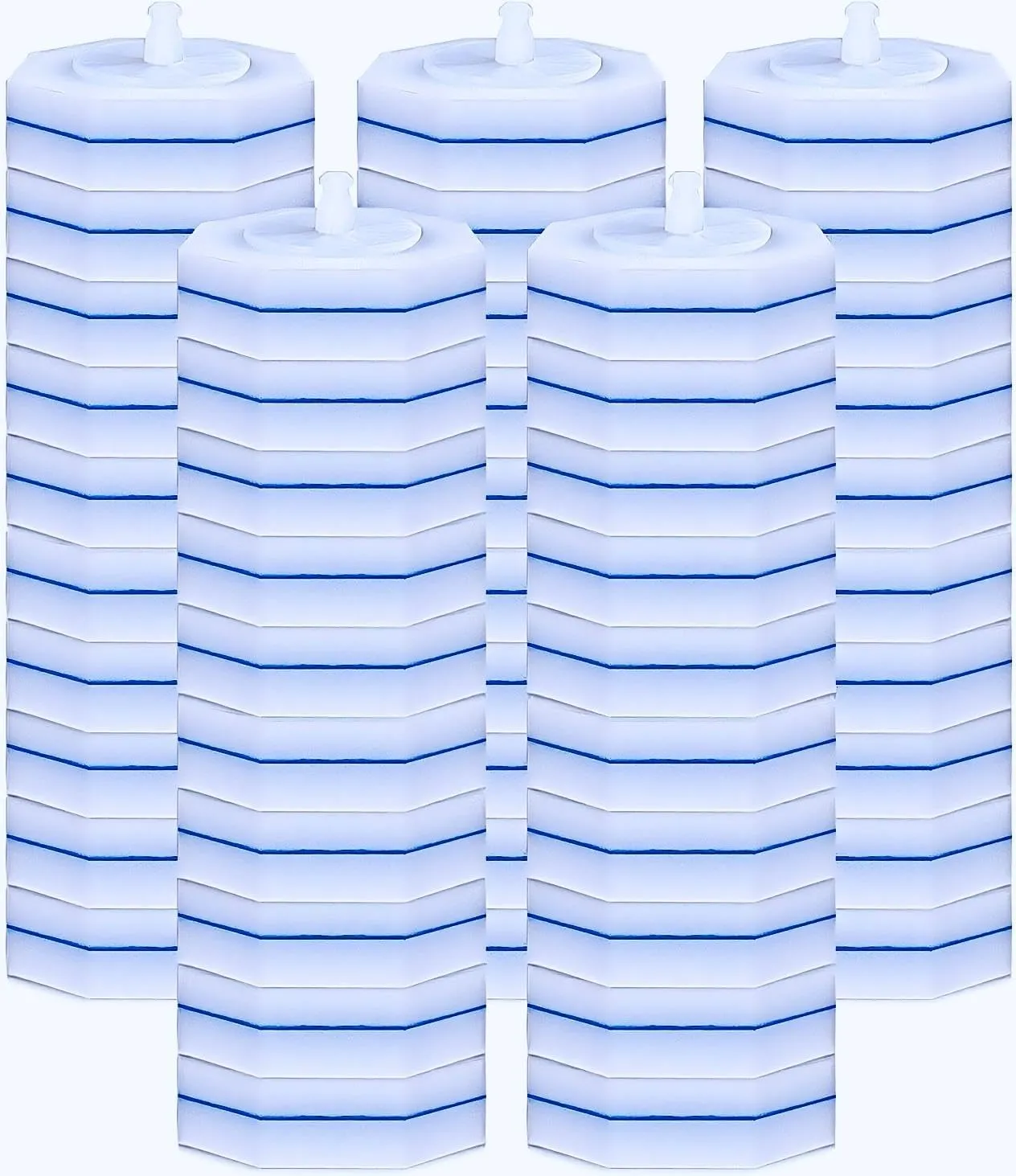 50Count Disposable Toilet Brush Heads and Ultimate Toilet Wand Kit,Compatible with Clorox Toilet Wand Refills,Used for Toilet and Bathroom Cleaning