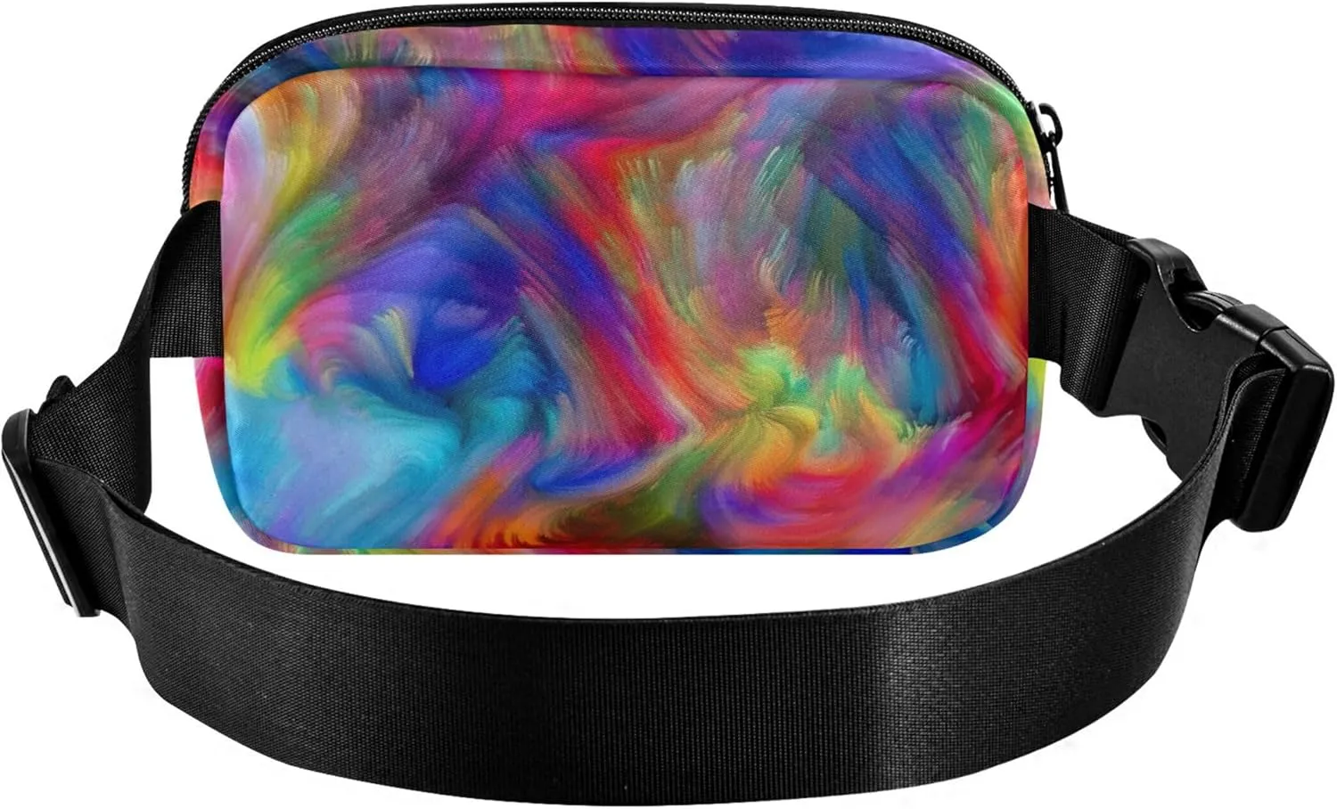 Abstract Modern Colorful Art Women Fanny Packs Waterproof Large Hip Belt Bag Designer Travel Waist Bag