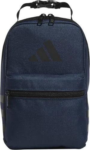 adidas Santiago Bag Cooler, Insulated Food Container, Adult Lunch Boxes for Women and Men with Mesh Pocket, Mineral Blue/Black/3.0, One Size