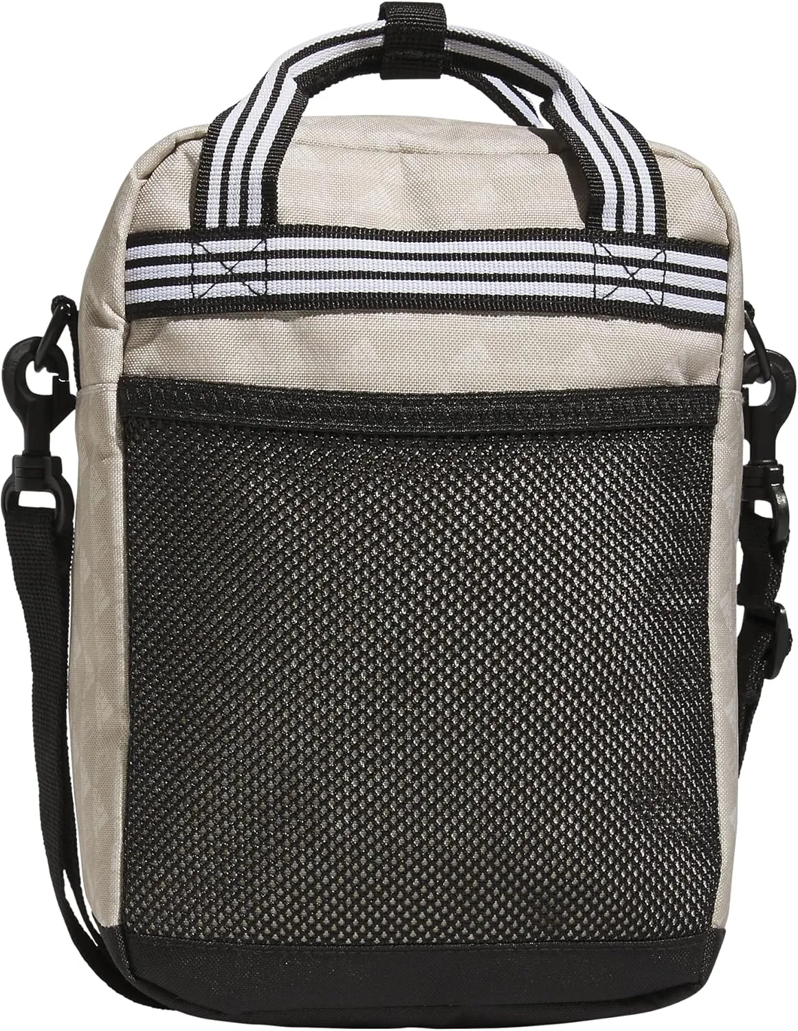 adidas Squad (7L) Food Container Carry Box Insulated Lunch Bag, BOS Mini Monogram Wonder Beige/Black, One Size
