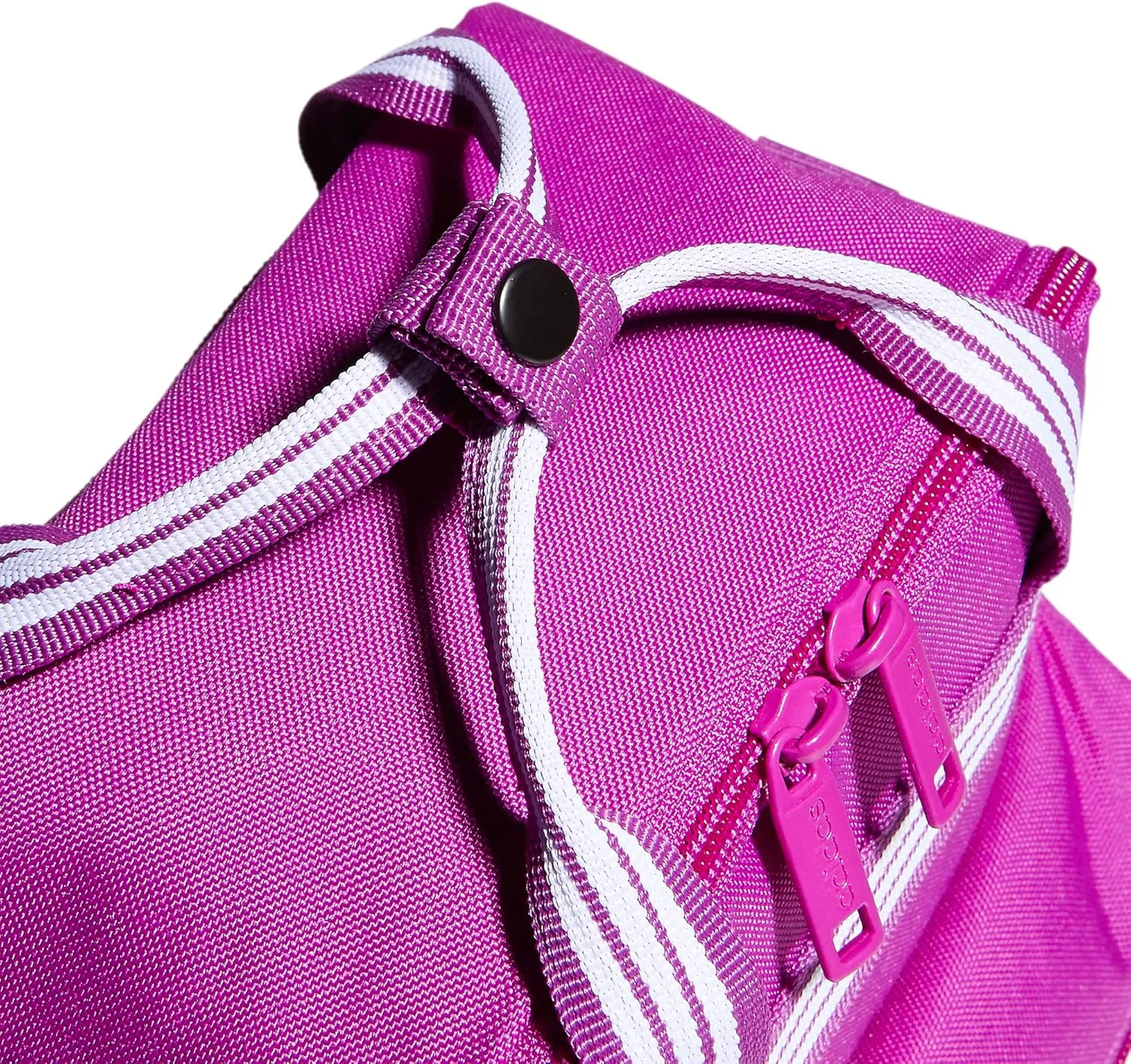 adidas Squad Insulated Lunch Bag (7L) Food Container Carry Box for Kids/Adults Discontinued, Sonic Fuchsia Purple/White, One Size