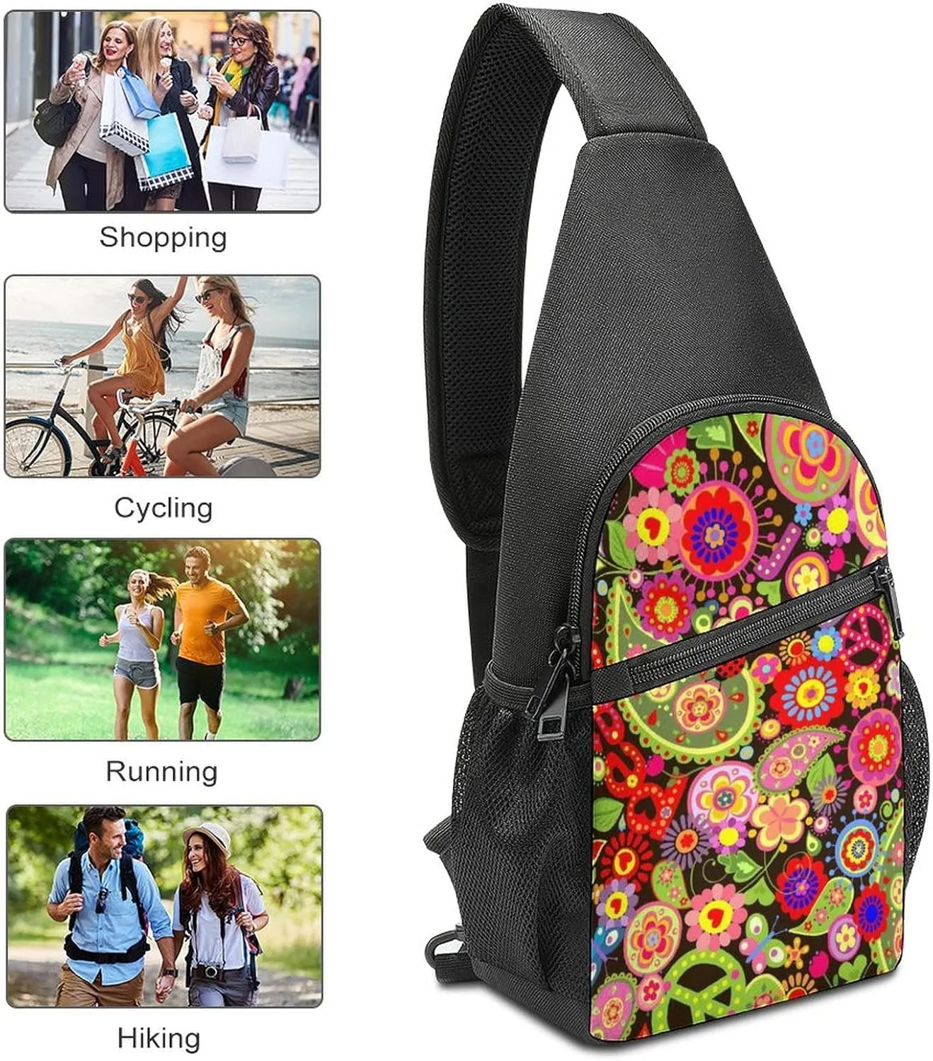 Adjustable Fanny Waist Pack Pouch, Crossbody Durable Runners Bag Wallet for Sports Cycling Gym Hiking Fitness Women Men
