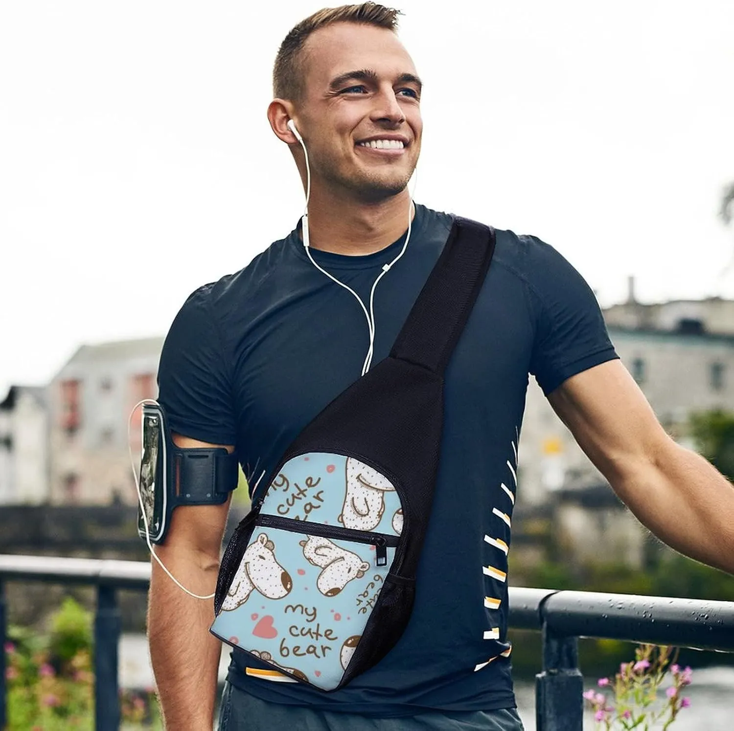 Adjustable Fanny Waist Pack Pouch, Crossbody Durable Runners Bag Wallet for Sports Cycling Gym Hiking Fitness Women Men