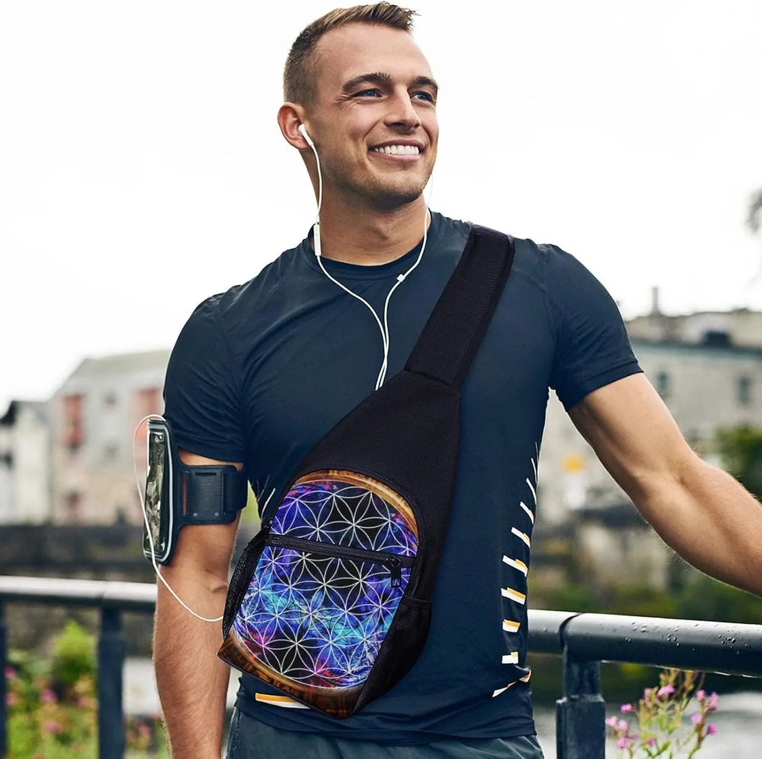Adjustable Fanny Waist Pack Pouch, Crossbody Durable Runners Bag Wallet for Sports Cycling Gym Hiking Fitness Women Men