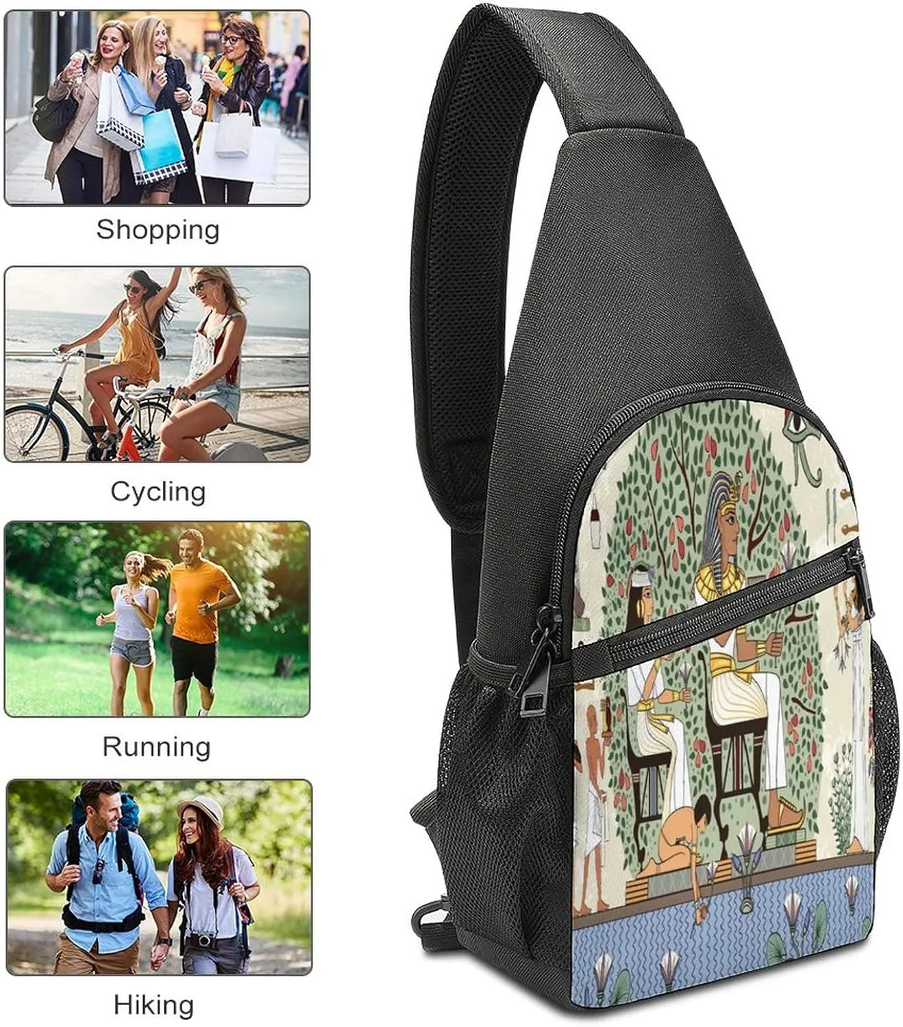 Adjustable Fanny Waist Pack Pouch, Crossbody Durable Runners Bag Wallet for Sports Cycling Gym Hiking Fitness Women Men
