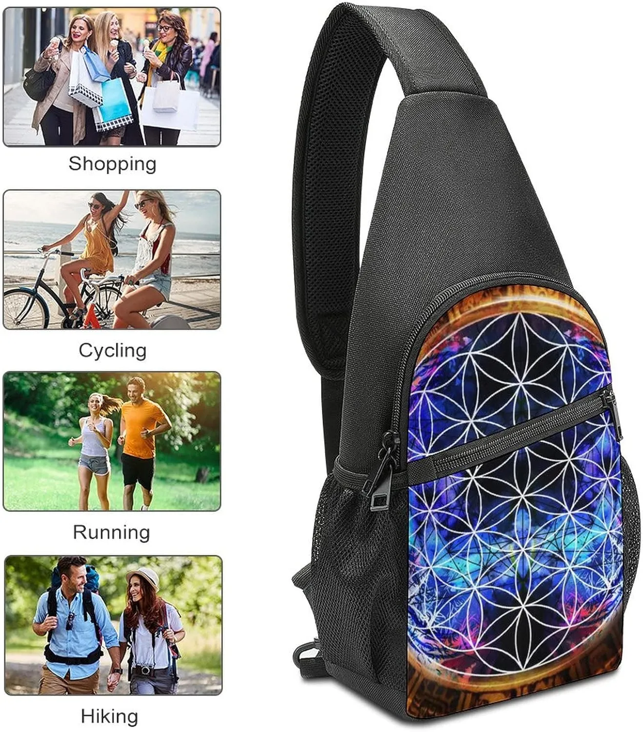Adjustable Fanny Waist Pack Pouch, Crossbody Durable Runners Bag Wallet for Sports Cycling Gym Hiking Fitness Women Men