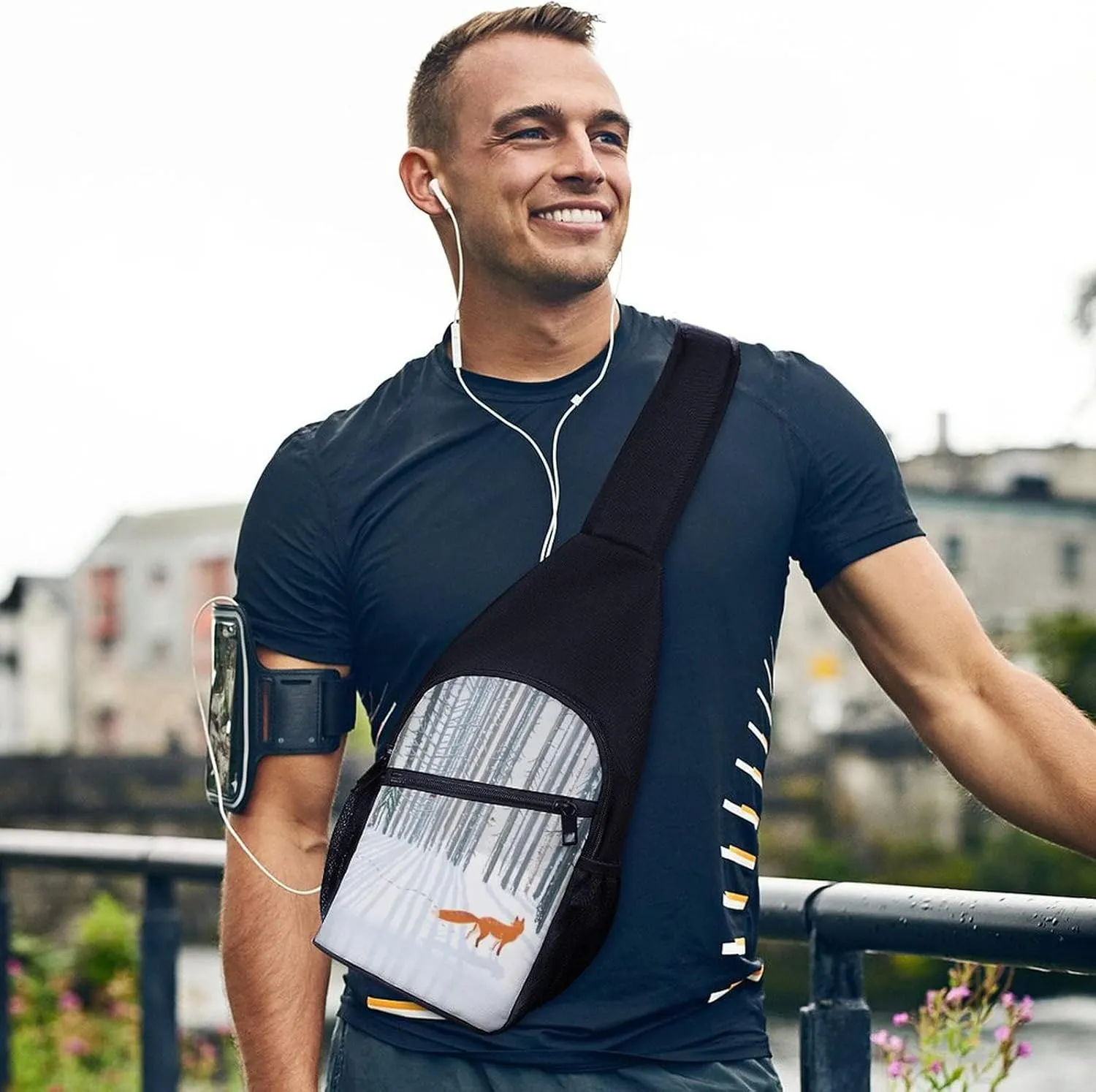 Adjustable Fanny Waist Pack Pouch, Crossbody Durable Runners Bag Wallet for Sports Cycling Gym Hiking Fitness Women Men