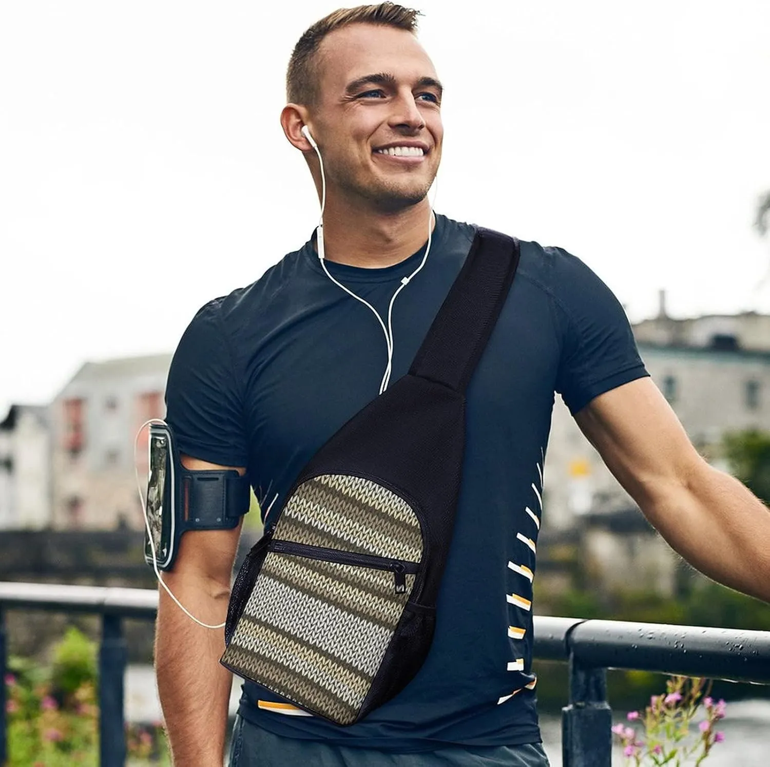 Adjustable Fanny Waist Pack Pouch, Crossbody Durable Runners Bag Wallet for Sports Cycling Gym Hiking Fitness Women Men