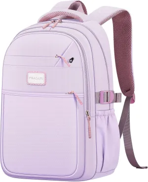 Aesthetic Backpack for School Cute Laptop Purple Backpack Teens Girls Travel Casaul Daypack Lightweight Book Bags