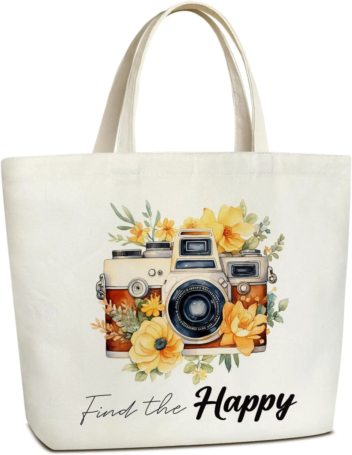 Aesthetic Tote Bag for Women Large Shoulder Tote Bag Reusable Grocery Bag for Work & Shopping Inspirational Gift - B