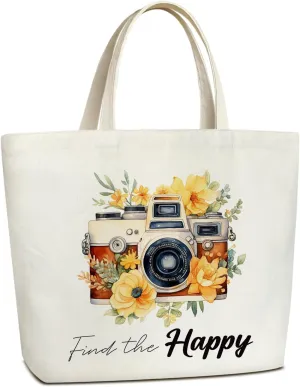 Aesthetic Tote Bag for Women Large Shoulder Tote Bag Reusable Grocery Bag for Work & Shopping Inspirational Gift - B