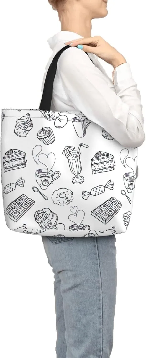 African Textile Patchwork Print Tote Bags Reusable Grocery Bag Shoulde Bag Handbag For Office Shopping Travel Women