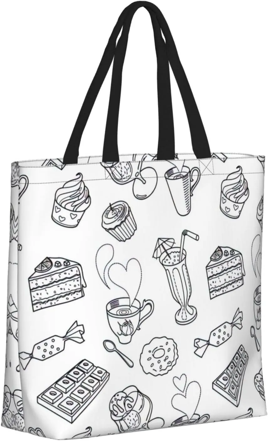 African Textile Patchwork Print Tote Bags Reusable Grocery Bag Shoulde Bag Handbag For Office Shopping Travel Women