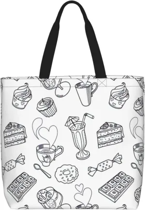 African Textile Patchwork Print Tote Bags Reusable Grocery Bag Shoulde Bag Handbag For Office Shopping Travel Women