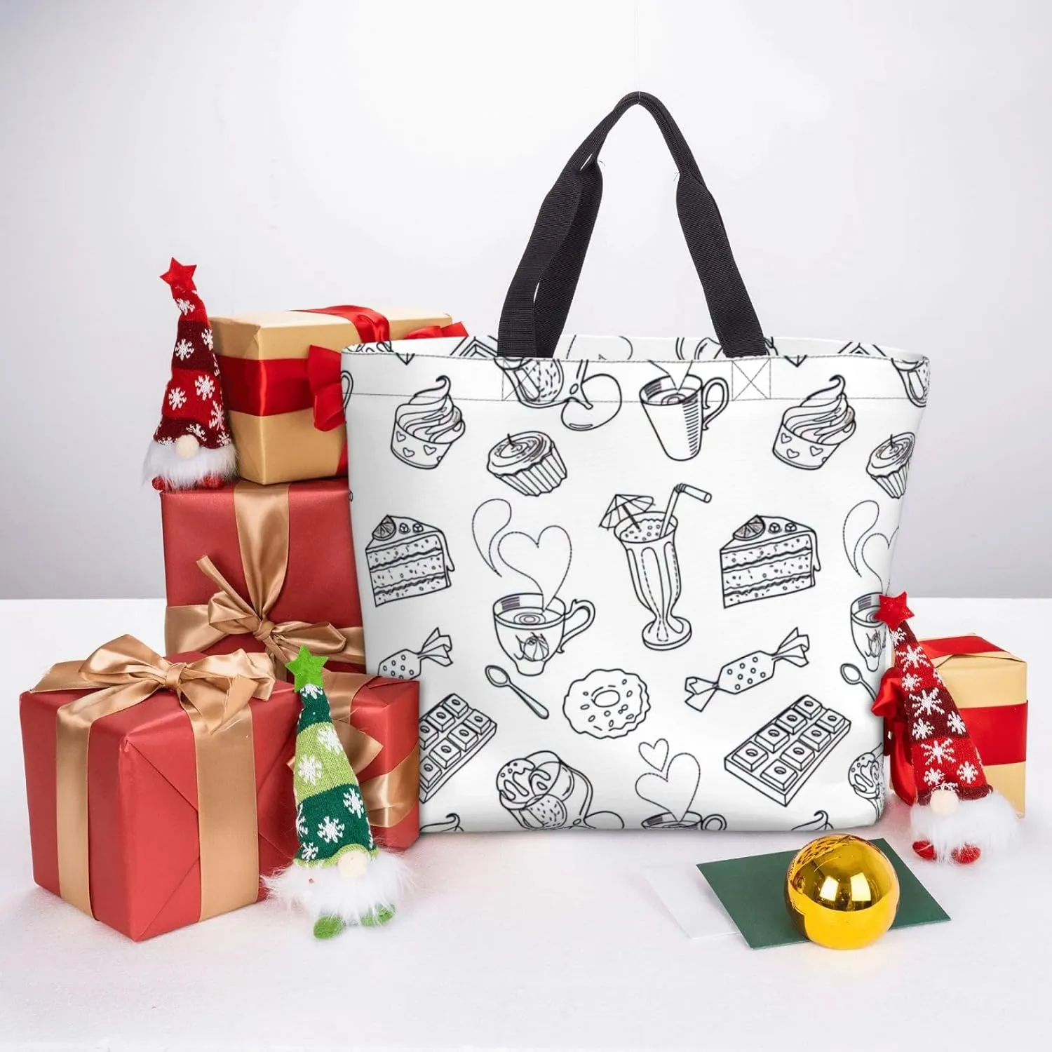 African Textile Patchwork Print Tote Bags Reusable Grocery Bag Shoulde Bag Handbag For Office Shopping Travel Women