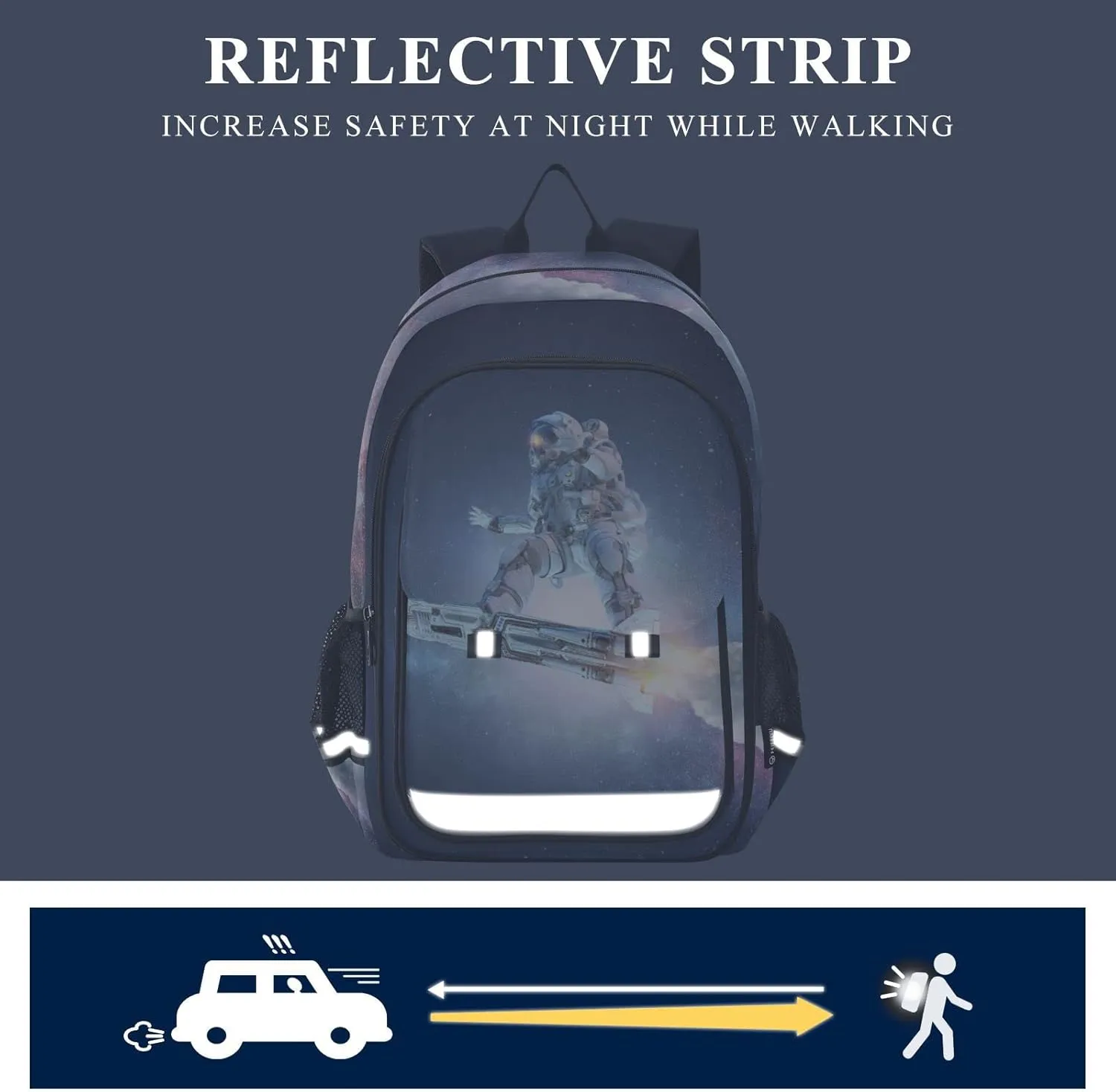 ALAZA Spaceman Astronaut Galaxy Space Laptop Backpack Purse for Women Men Travel Bag Casual Daypack with Compartment & Multiple Pockets