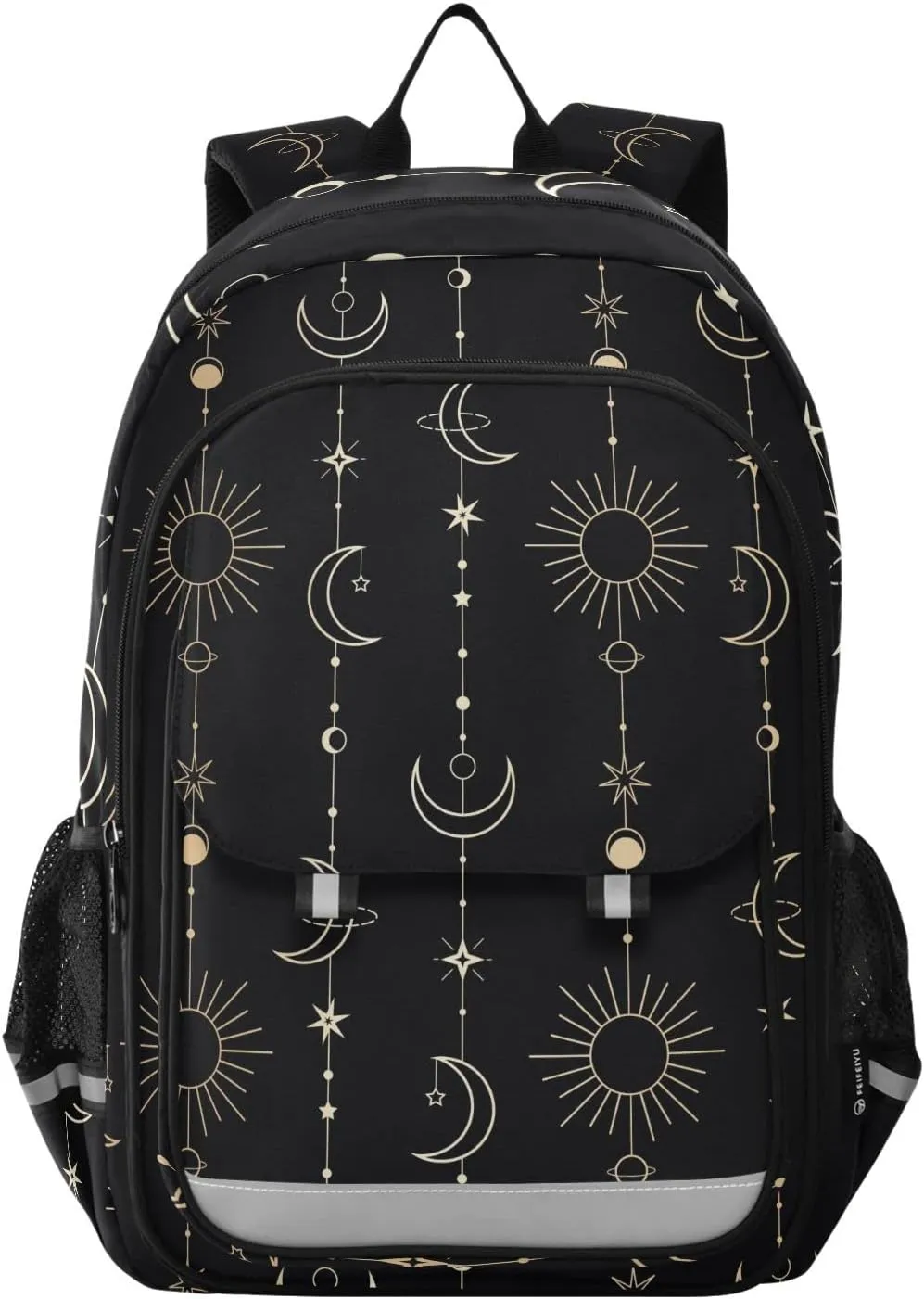 ALAZA Sun Moon Stars Witch Laptop Backpack Purse for Women Men Travel Bag Casual Daypack with Compartment & Multiple Pockets
