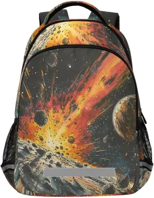 ALAZA Toddler Backpack School Girls Boys Bookbag Kids Children Bags Big Bang Meteorite Impact Student Daypack Travel Teen