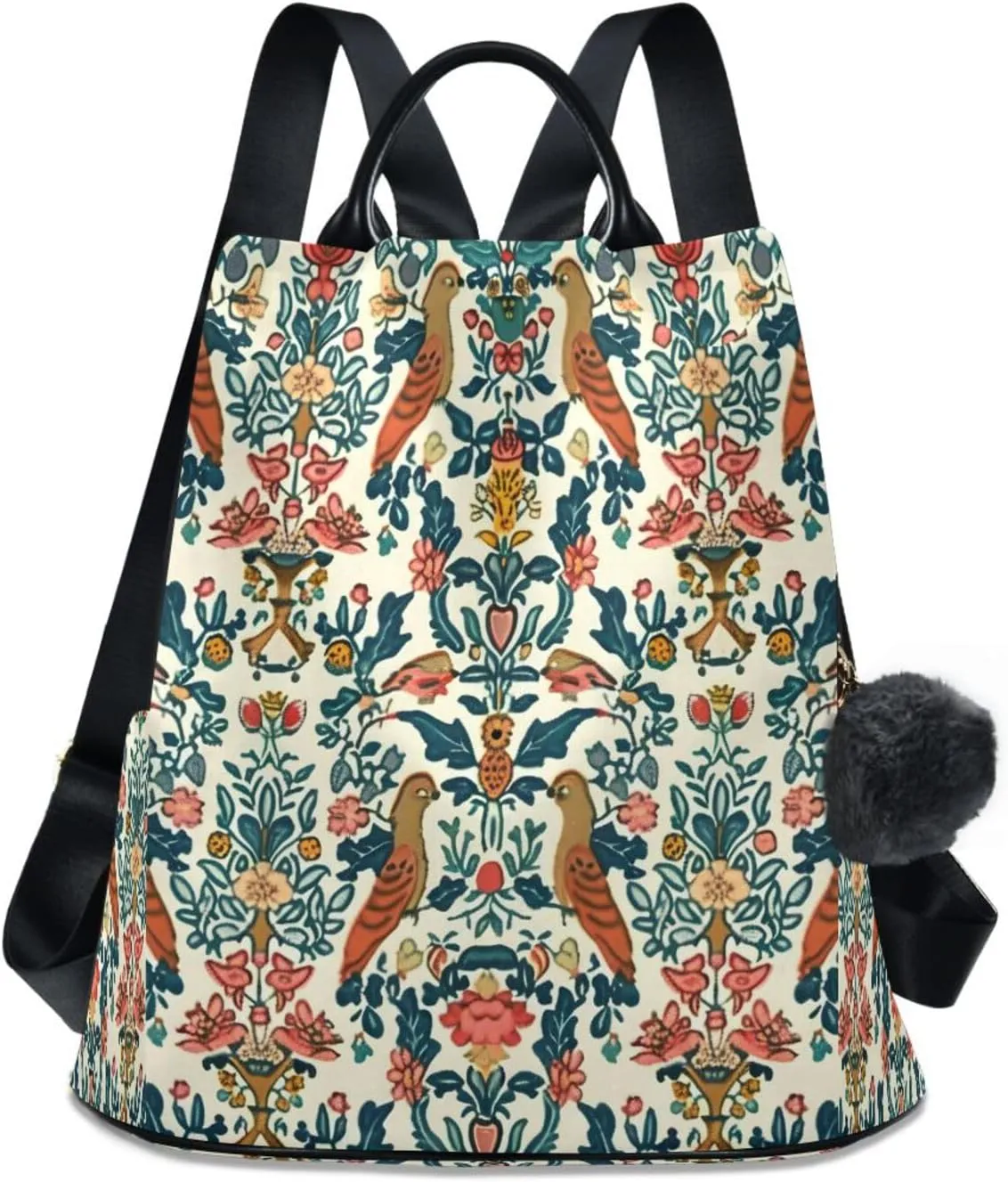ALAZA William Morris Backpack Purse for Women Anti Theft Travel Bag Fashion Back Pack Shoulder Bag Handbag