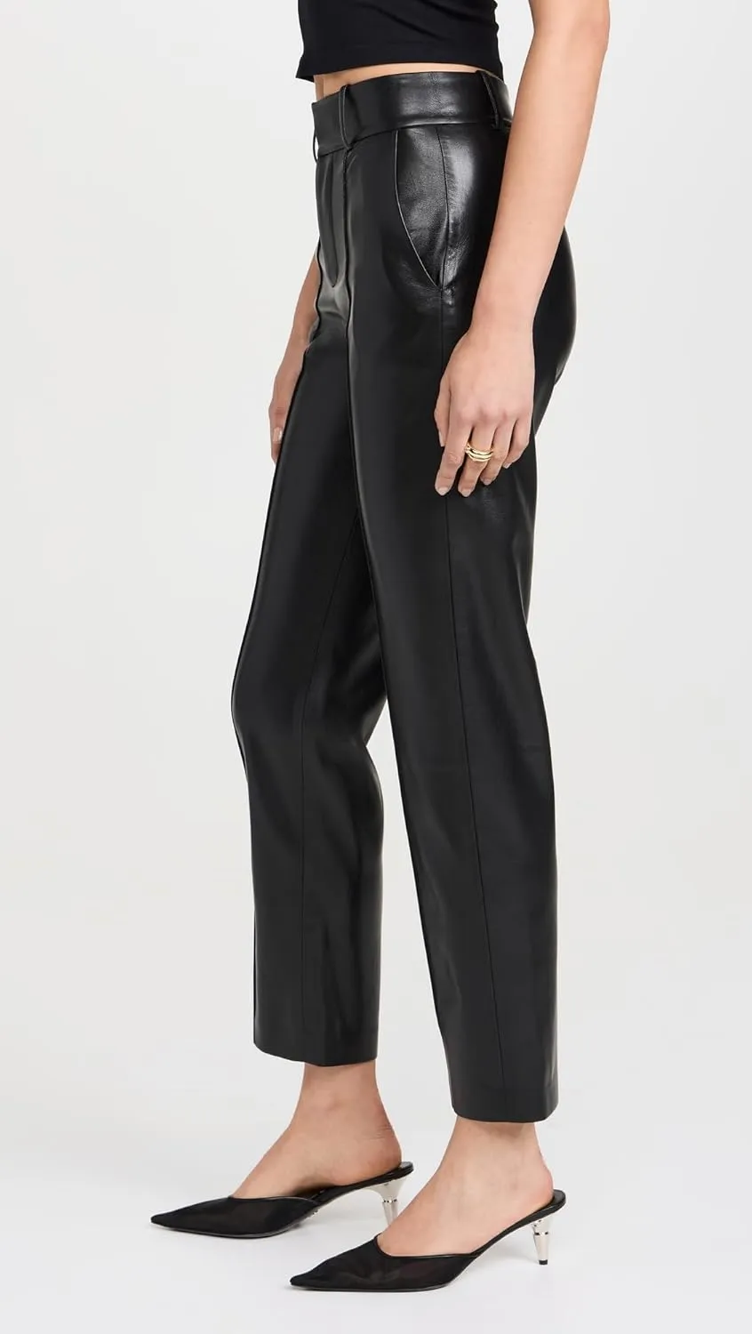 alice   olivia Women's Ming Vegan Ankle Pants