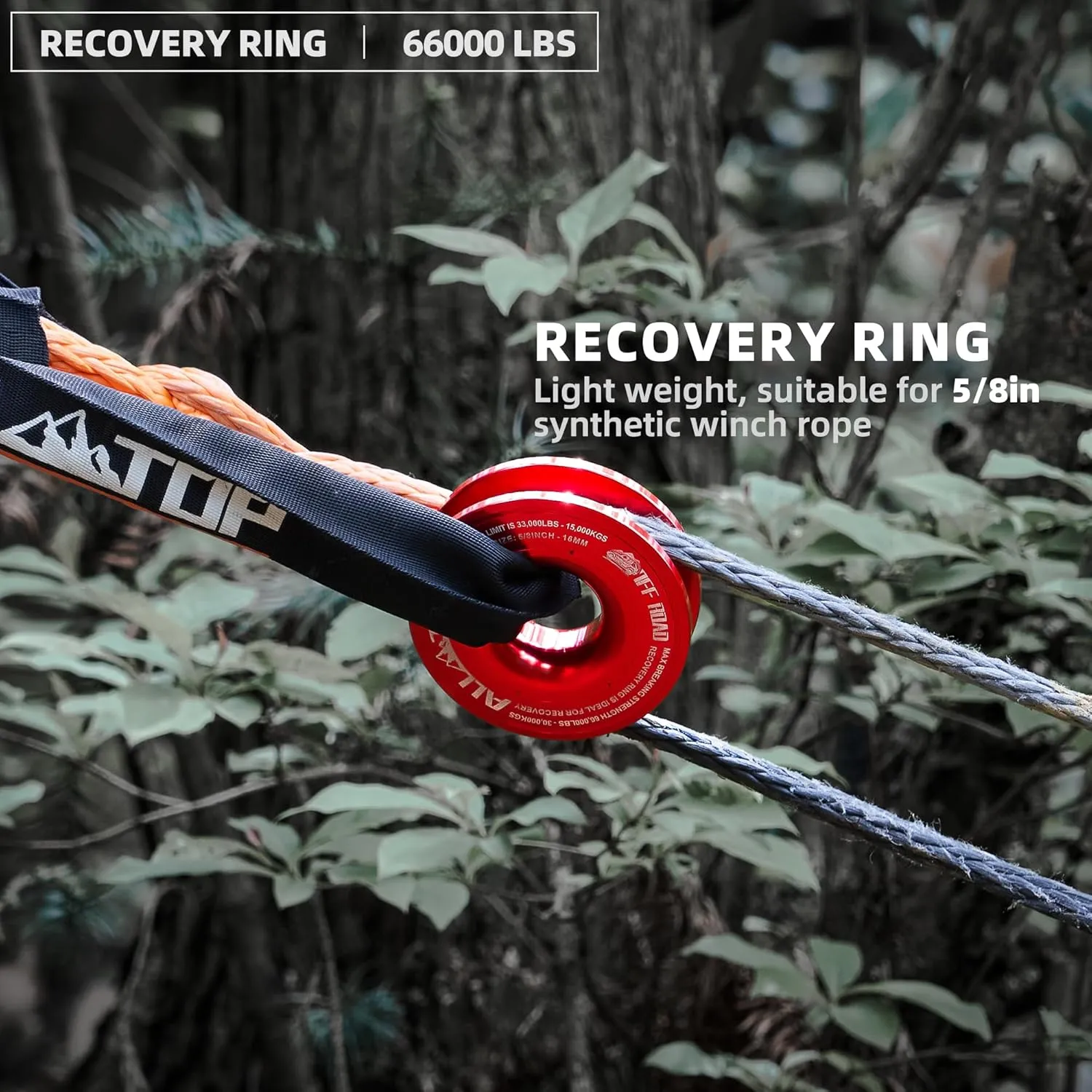 ALL-TOP Recovery Pack Pro 11in1: Water-Resist Offroad Gear Bag with Recovery Strap Kit(3), Damper, 2 Soft Shackles, SS Hitch Mount, Recovery Ring, Deflator & Gloves