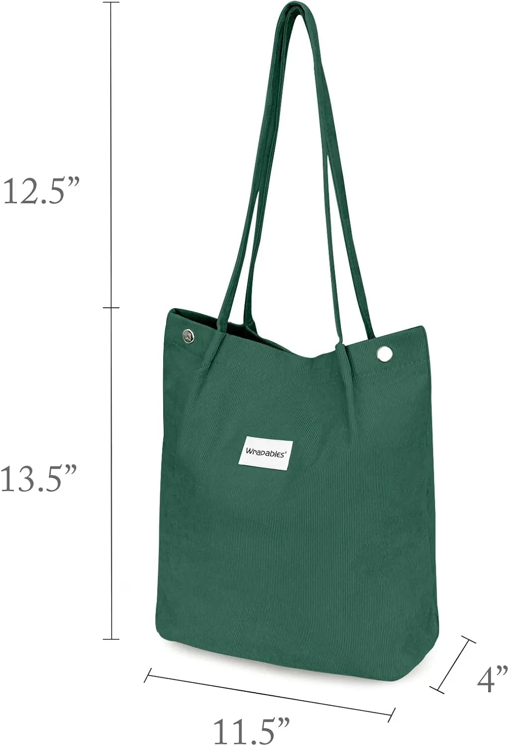 allydrew Corduroy Tote Bag, Casual Everyday Shoulder Handbag