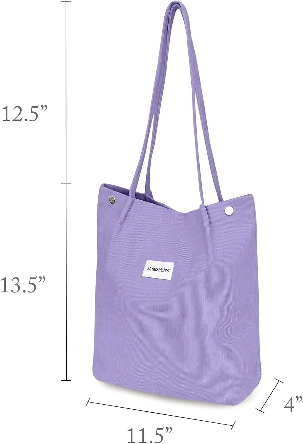 allydrew Corduroy Tote Bag, Casual Everyday Shoulder Handbag