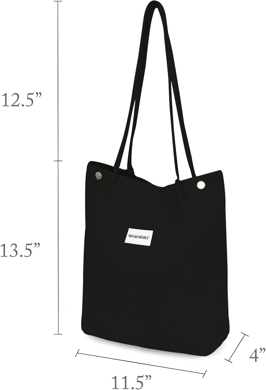 allydrew Corduroy Tote Bag, Casual Everyday Shoulder Handbag