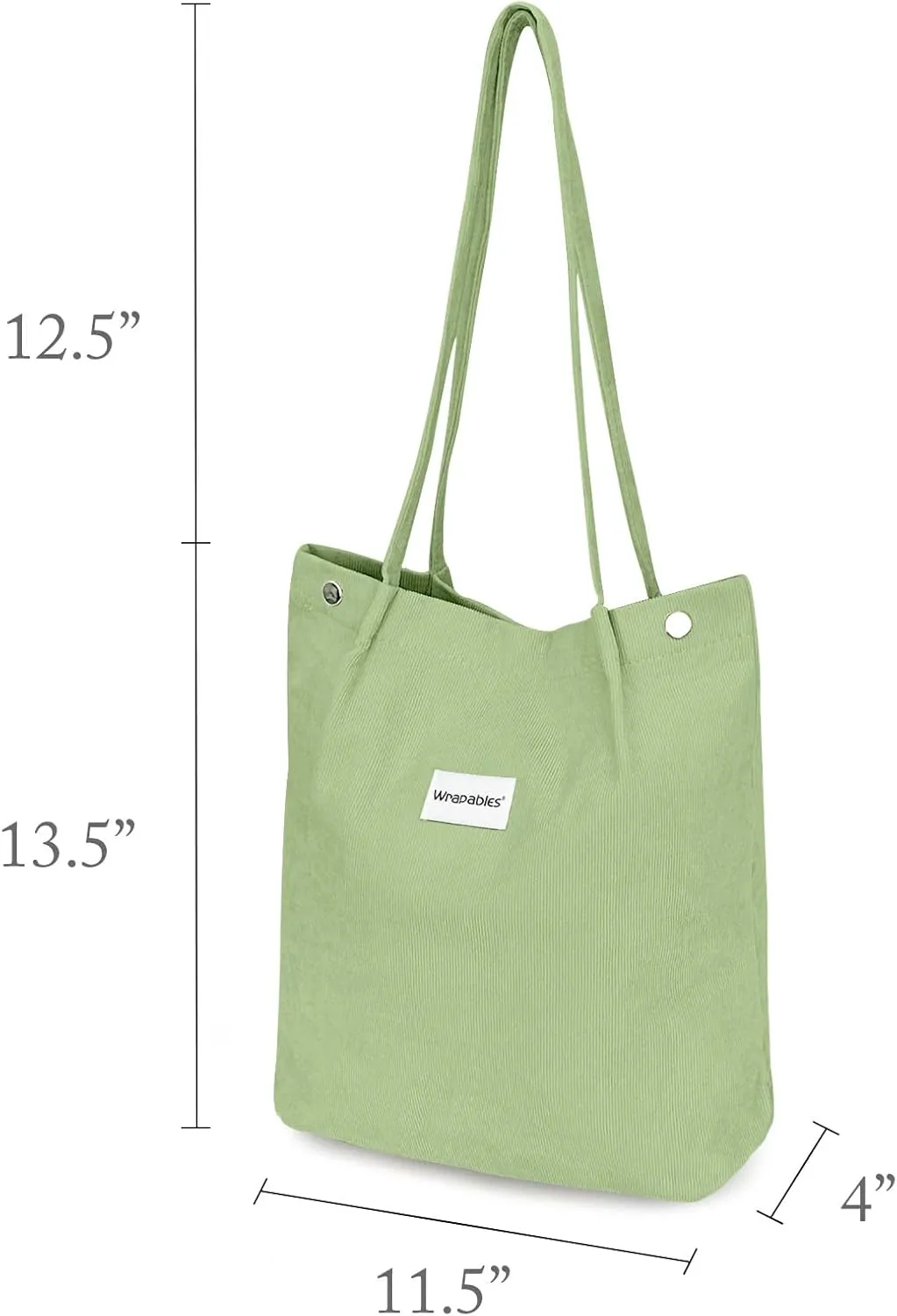 allydrew Corduroy Tote Bag, Casual Everyday Shoulder Handbag