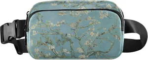Almond Blossom Vangogh Waterproof Womens Fanny Pack Belt Bag Hip Pack Pattern Crossbody Waist Bag