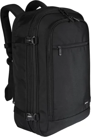 Amazon Basics Travel Backpack Carry On Flight Approved, Lightweight, Expandable, Dual Use as Backpack or Shoulder Bag, Black
