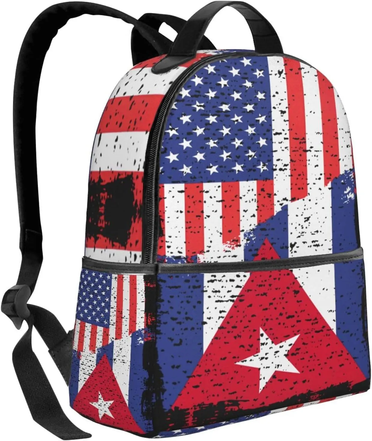 American Cuba Flag Cuban Roots Casual Backpacks Laptop Backpack Carry-on Daypack Sports Travel Rucksack Lightweight Working Bag for Outdoor Hiking Cycling Walking