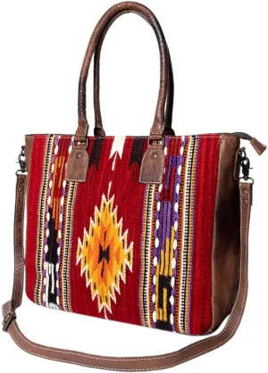 American Darling Tote Saddle Blanket Genuine Leather Women Bag Western Handbag Purse