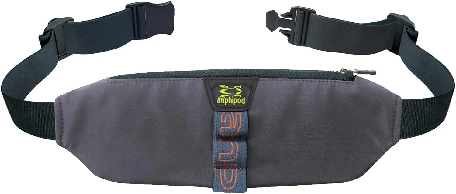 Amphipod AirFlow Trail Pack, Runners Storage Waist Pack Belt for Running & Jogging, Men & Women - Charcoal - XL