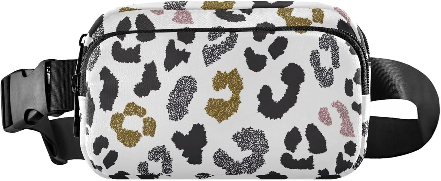 Animal Skin Leopard Women Fanny Packs Waterproof Hip Bag Belt Pouch Cute Cross Body Waist Pack